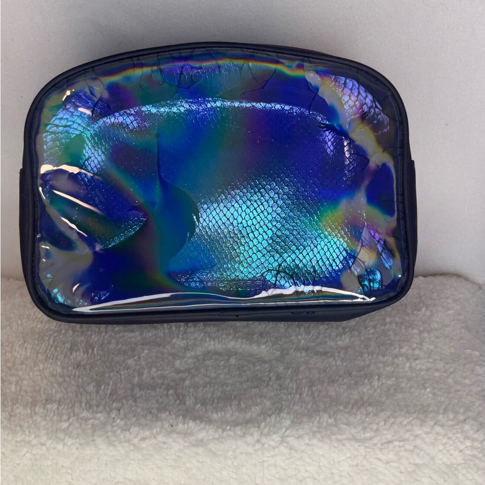 Disney Iridescent Blue Cosmetic Bag